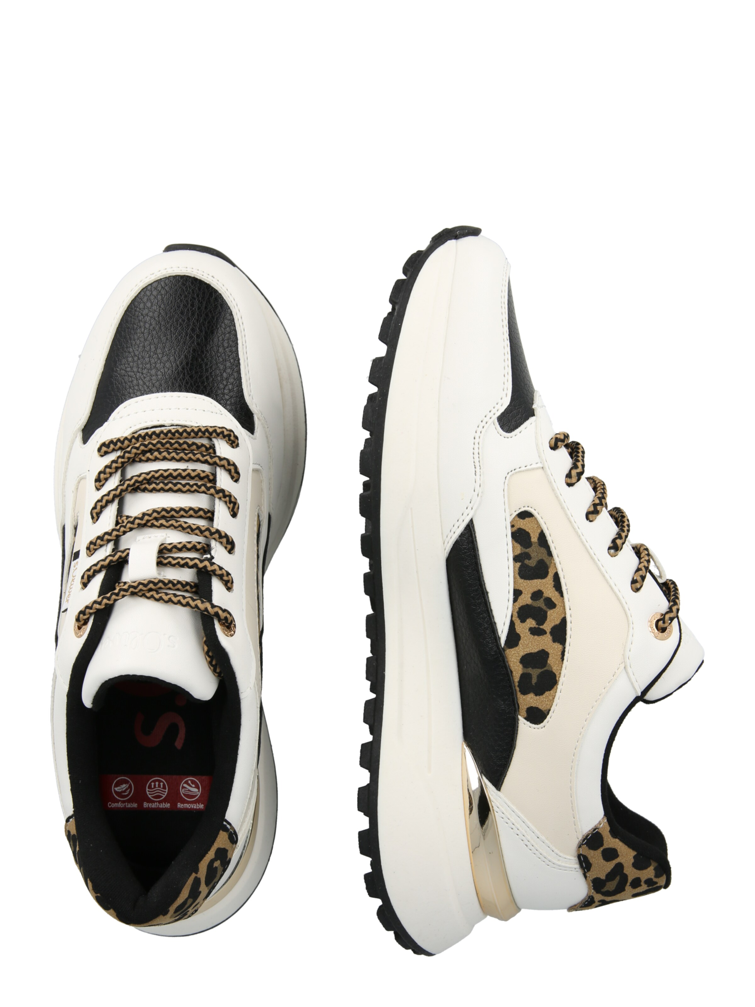 s.Oliver Rövid szárú sportcipők - bézs