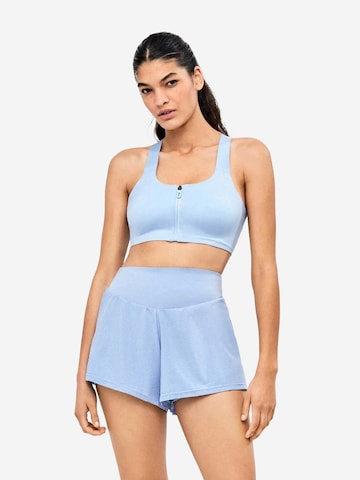 Bustino Reggiseno sportivo di Gisela in blu: frontale