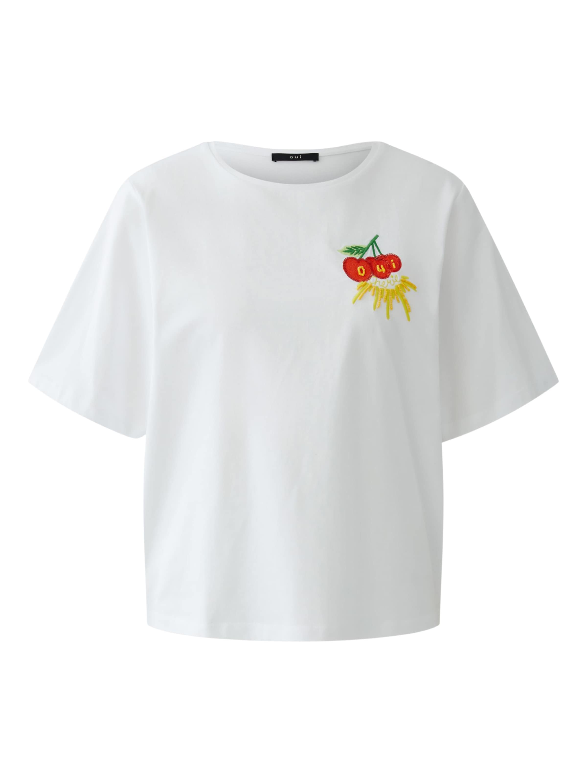 OUI T-Shirt in Weiß: Vorderseite