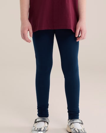 WE Fashion Skinny Leggings in Blue: front