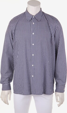 PRADA Button Up Shirt in XL in Blue: front