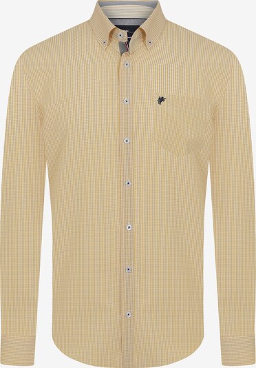 DENIM CULTURE Button Up Shirt ' ERIC ' in marine blue / Yellow / White, Item view