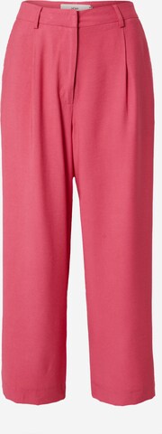 ICHI Zvonové kalhoty Kalhoty se sklady v pase 'ZOTI' – pink: přední strana
