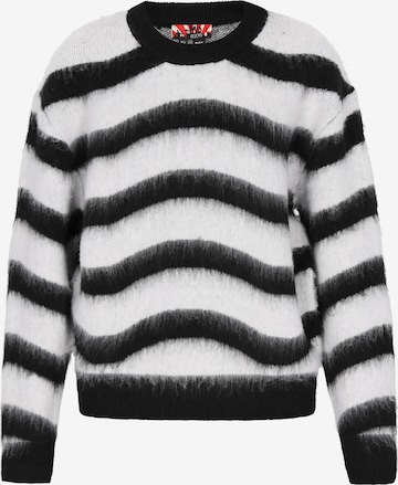 myMo ROCKS Πουλόβερ σε μαύρο: μπροστά