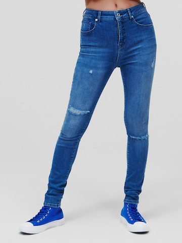 KARL LAGERFELD JEANS Skinny Jeans in Blauw: voorkant