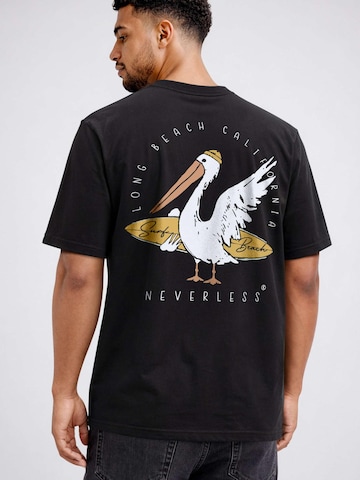Neverless Shirt 'Pelikan' in Black