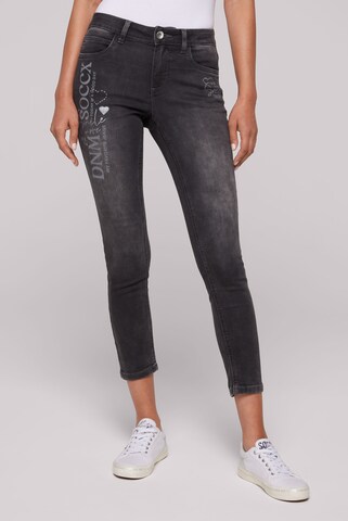 Soccx Slim fit Jeans 'Mira' in Grey: front