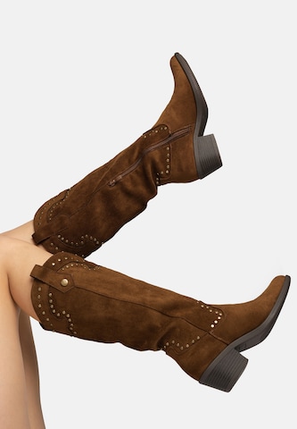 Salinyang Comwboystøvler i brun