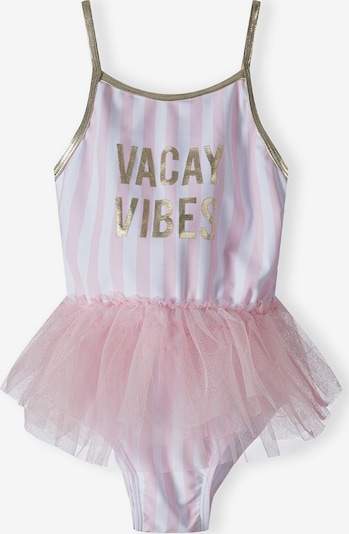 MINOTI Traje de baño en oro / rosa claro / blanco, Vista del producto
