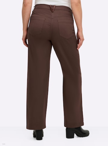 SHEEGO Regularen Hlače | rjava barva