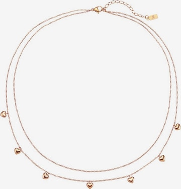 Hey Happiness - Cadena 'Heart Layers' en oro: frente