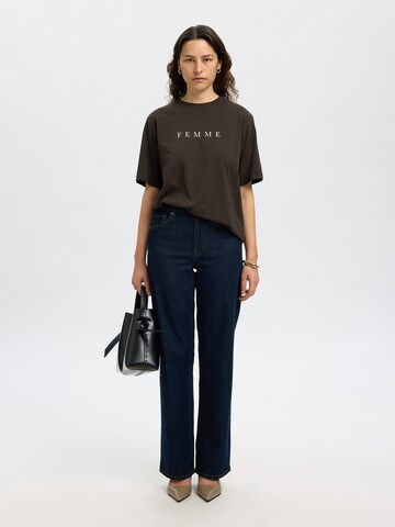 SELECTED Shirt 'SLFVILJA' in Brown