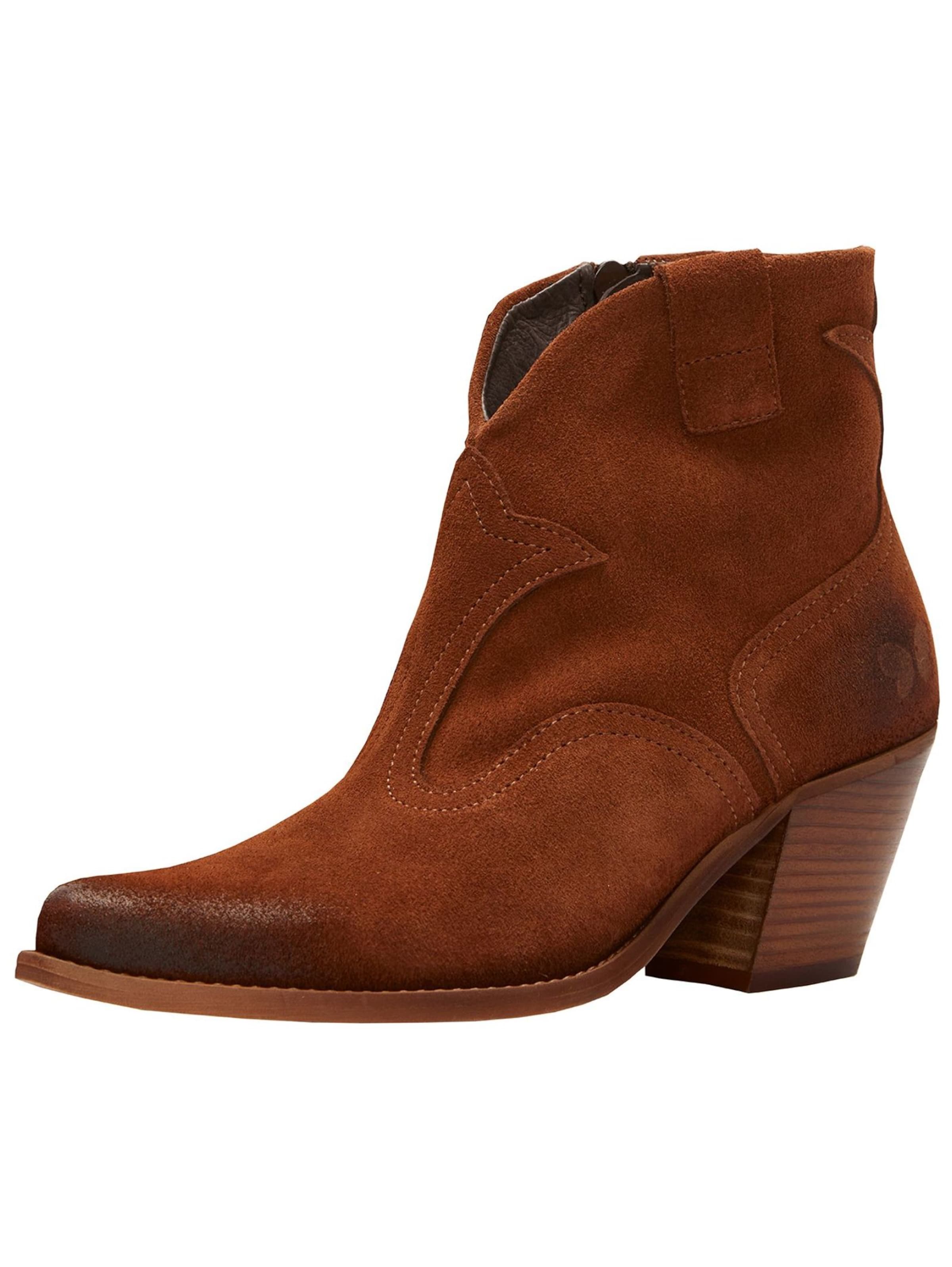 FELMINI Enkellaarsjes in Bruin: voorkant