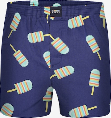 Boxer di Happy Shorts in blu: frontale