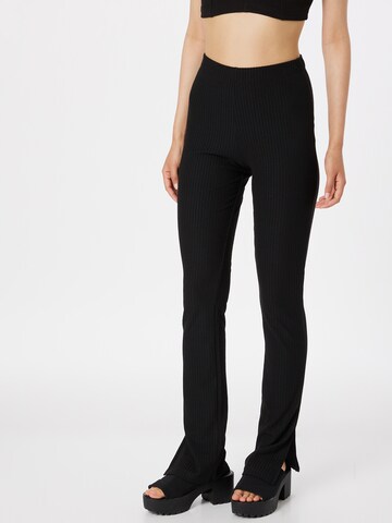 PIECES Slimfit Leggings 'MIBBI' in Zwart: voorkant