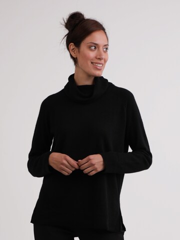 Pull-over CASH-MERE.CH en noir : devant