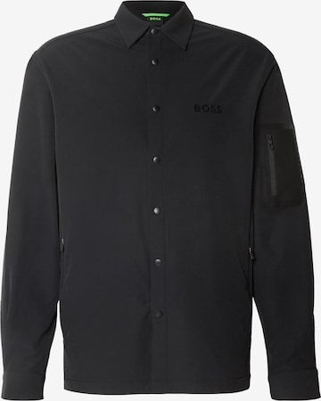 BOSSRegular Fit Košulja 'B_Lite_L' - crna boja: prednji dio