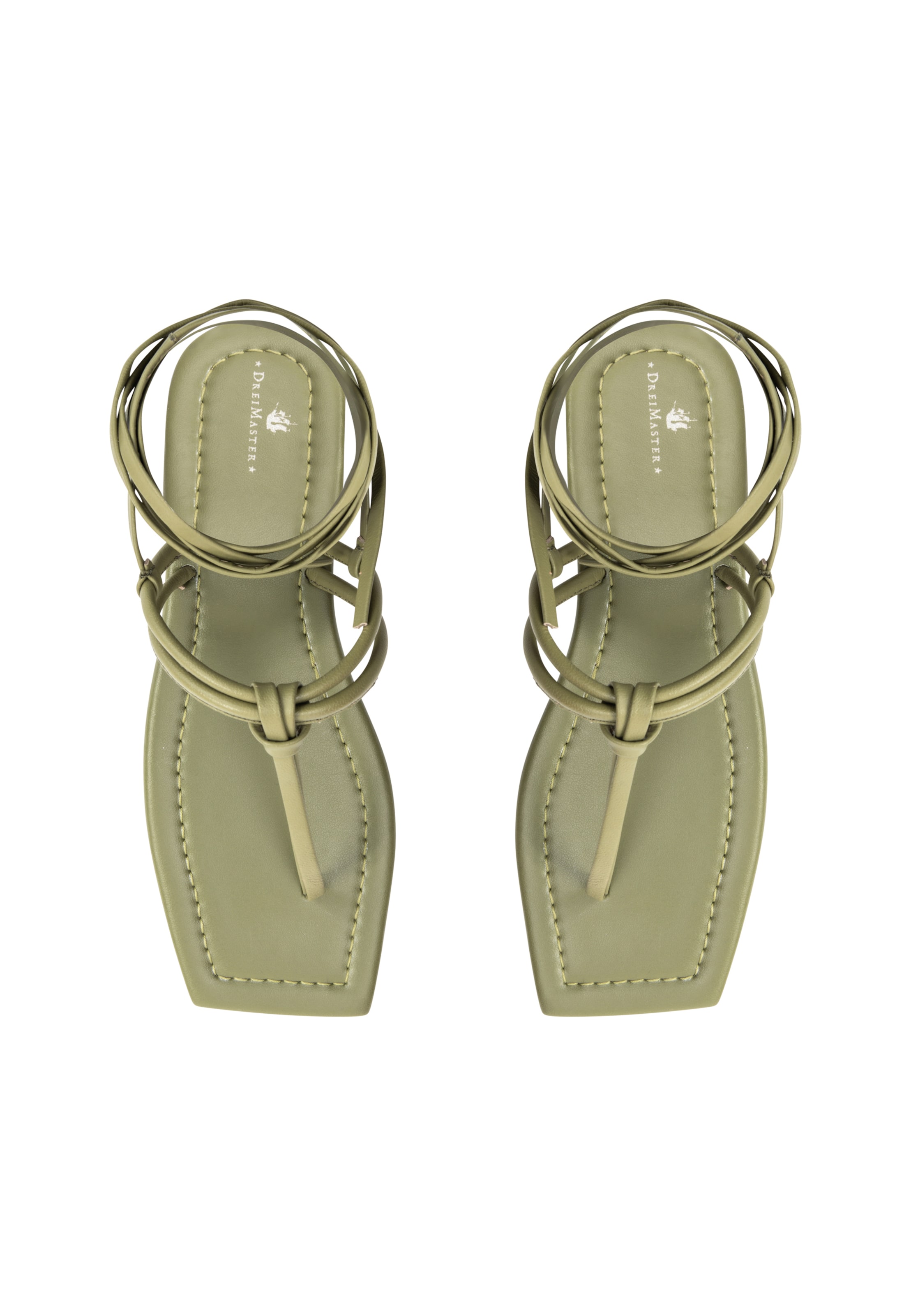 žalia DreiMaster Vintage Šlepetės per pirštą