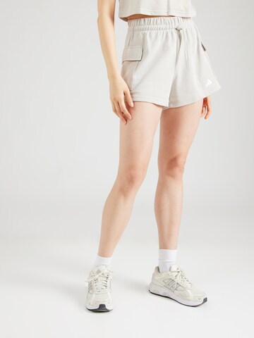 ADIDAS SPORTSWEAR Loose fit Sports trousers 'Essentials' in Beige: front