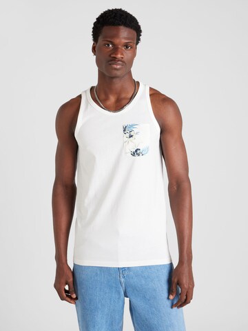 Tricou 'CHILL' de la JACK & JONES pe alb: față