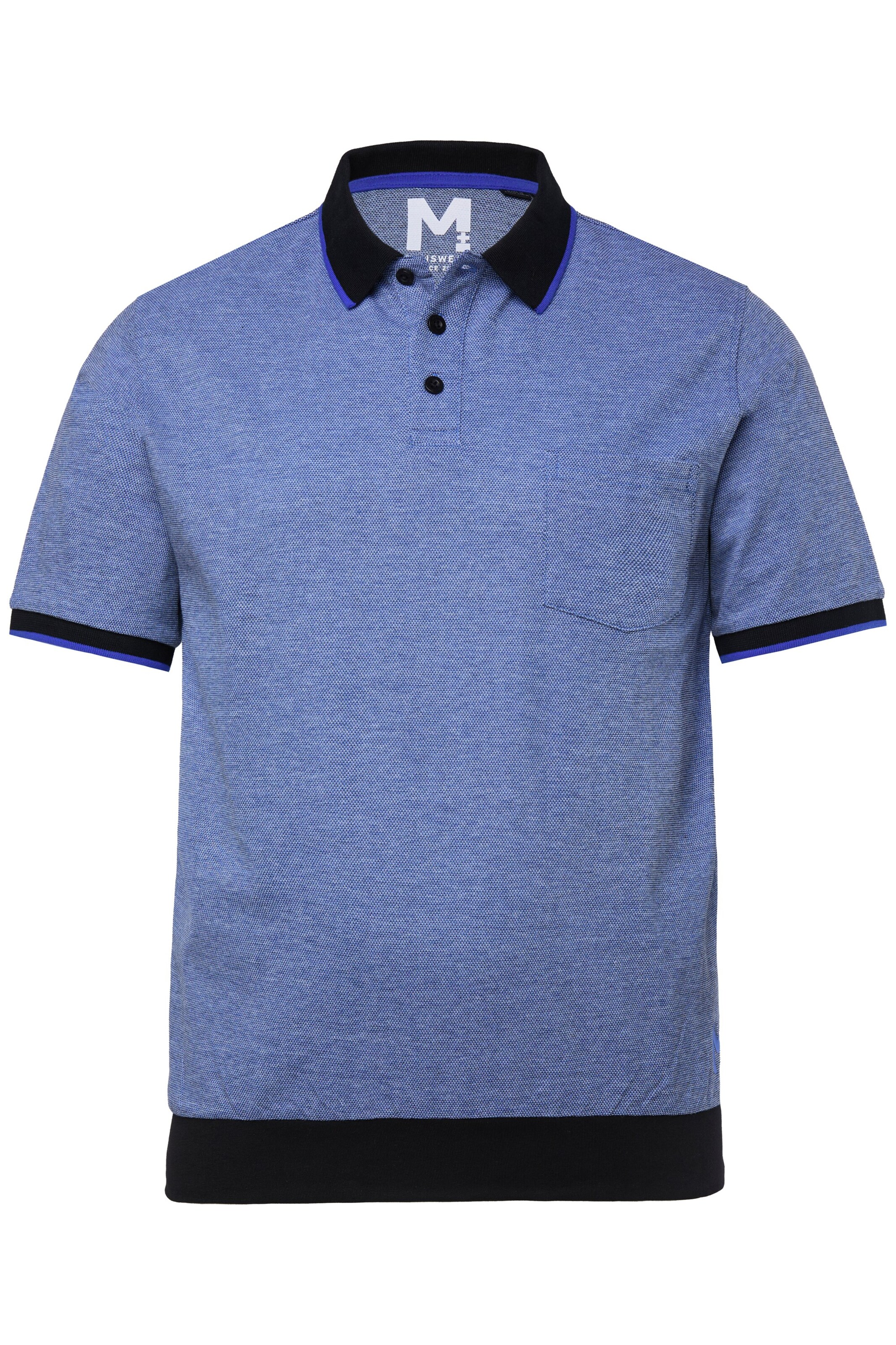 Men Plus Shirt in Blue: front