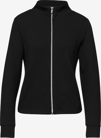 STREET ONE Knit Cardigan in Black: front