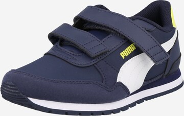 Baskets PUMA en bleu : devant