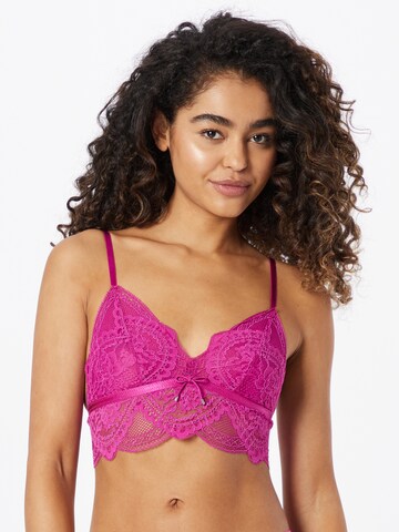 Hunkemöller - Bustier Sujetador 'Stacey' en lila: frente