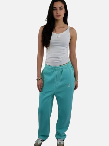 HEFTYKA Loosefit Sporthose 'OPEN' in Blau