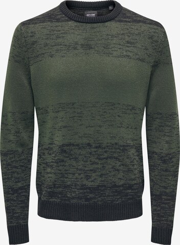 Pullover 'BENN' di Only & Sons in verde: frontale