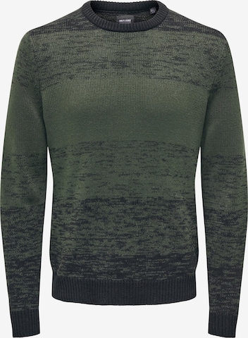 Pullover 'BENN' di Only & Sons in verde: frontale