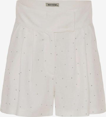 NOCTURNE Loose fit Pants in White: front