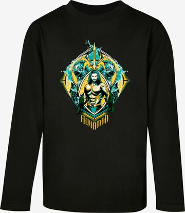 ABSOLUTE CULT Shirt 'Aquaman - The Trench' in Zwart: voorkant