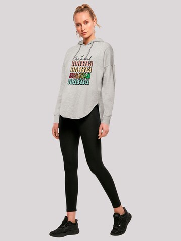 F4NT4STIC Sweatshirt 'Mothers Day Mama Typography Leopard Print Pastel' in Grijs