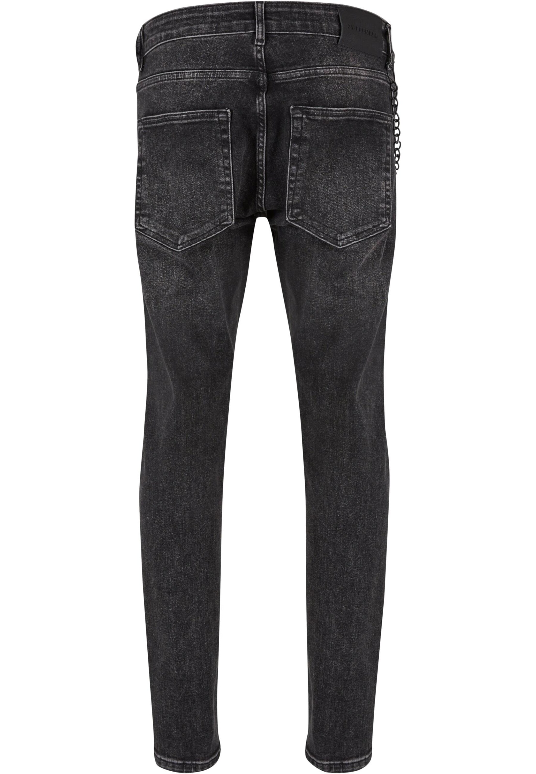 2Y Premium Slimfit Jeans in Zwart