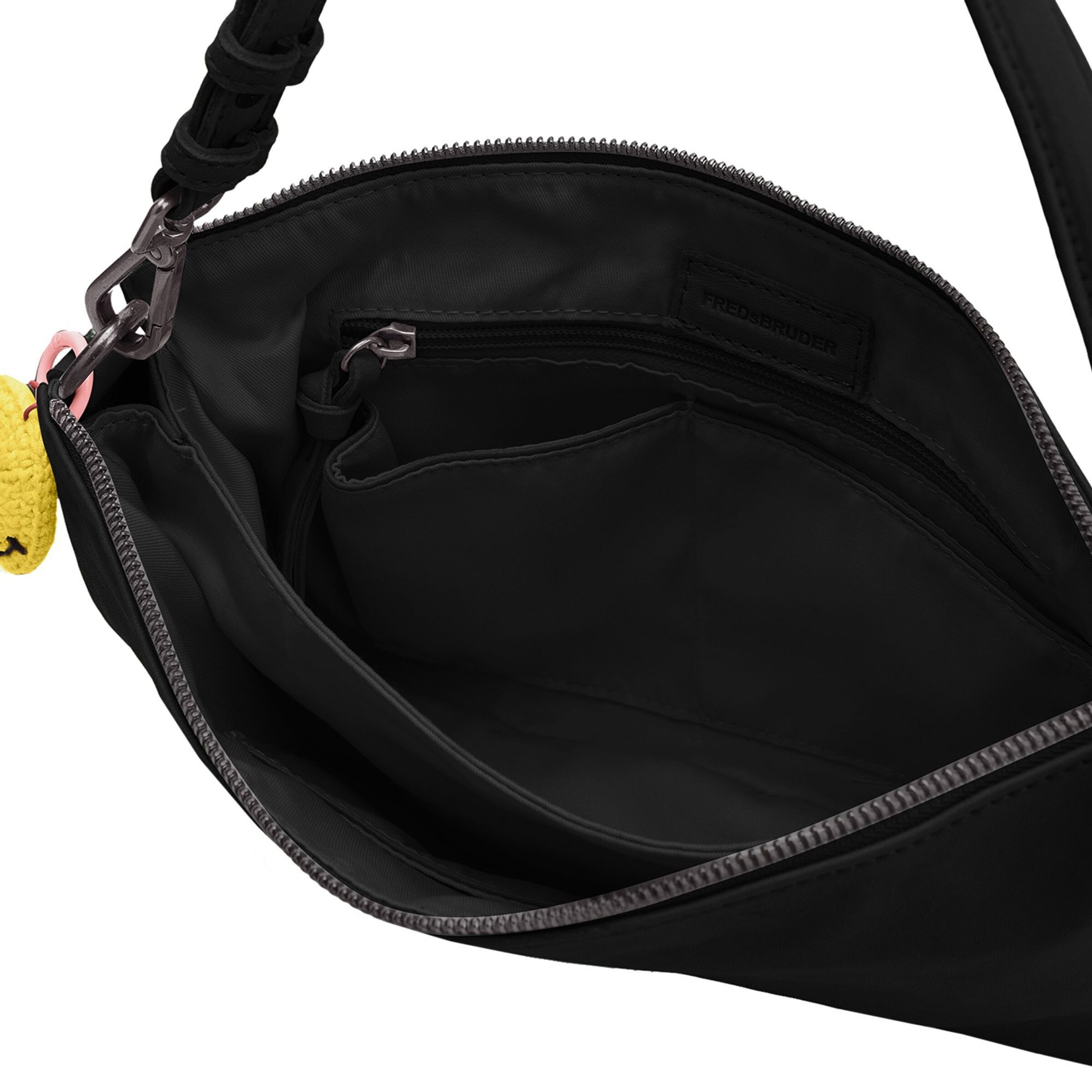 FREDsBRUDER Schoudertas 'Take A Smile' in Zwart