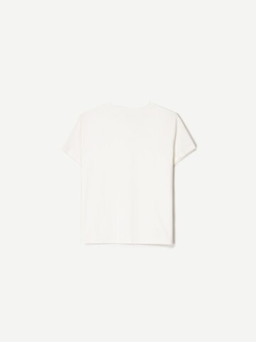 T-shirt Bershka en blanc