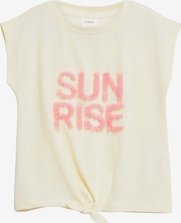 s.Oliver T-Shirt in Gelb: Vorderseite