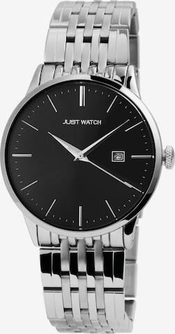 Just Watch Analog Watch 'Elia, Datumsanzeige' in Silver: front