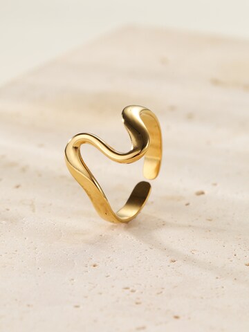 Hey Happiness Ring 'Fluid Heart' in Gold