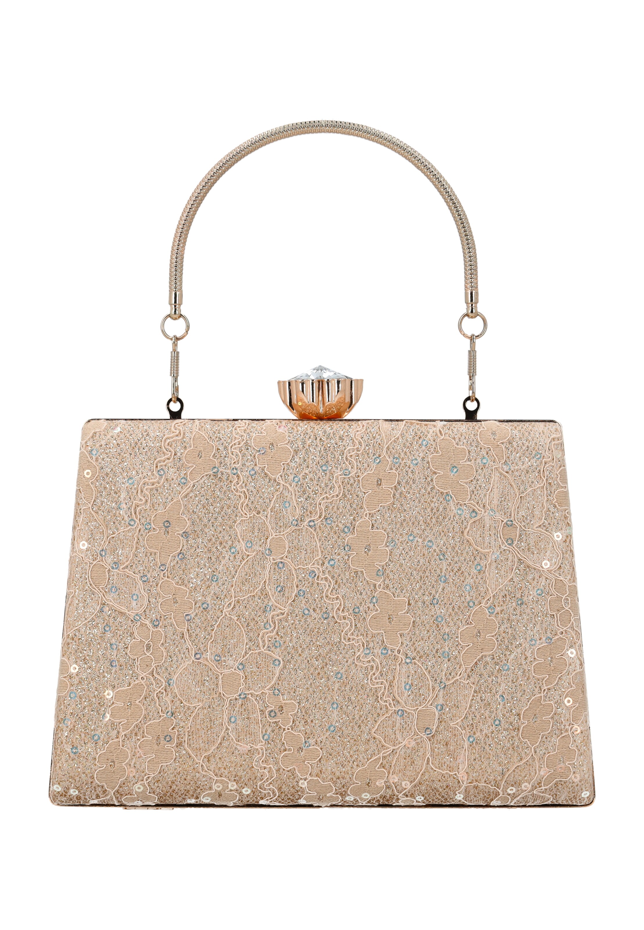 faina Clutch in Gold: Vorderseite
