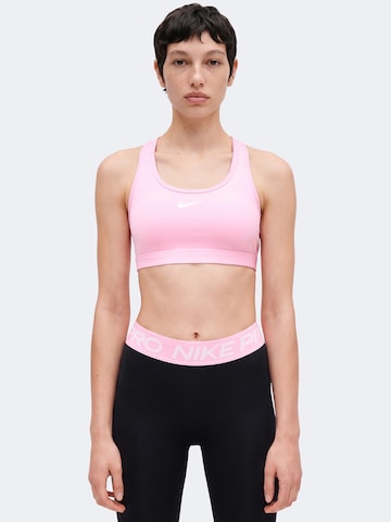 NIKE Korzetová Sportovní podprsenka 'SWSH' – pink: přední strana