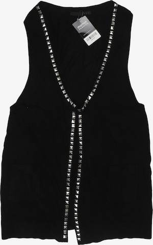 SET Weste XXL in Schwarz: Vorderseite