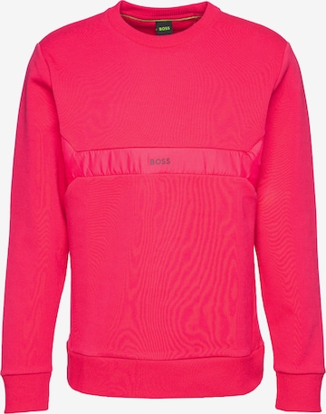 BOSS Green Sweatshirt 'Salbon' in Pink: front