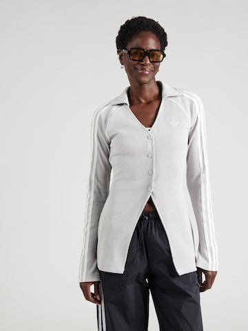 ADIDAS ORIGINALS Πλεκτή ζακέτα σε γκρι: μπροστά