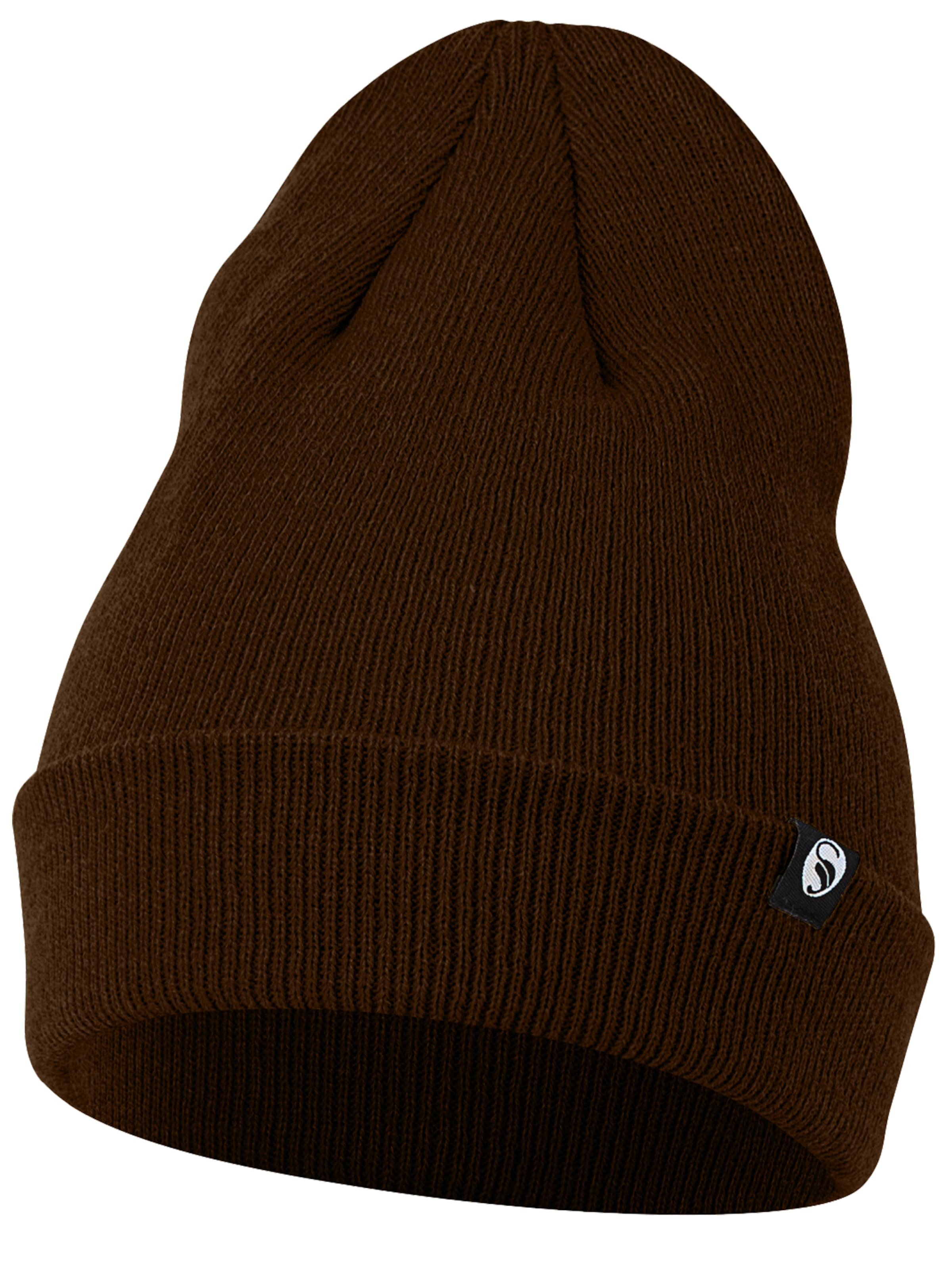 Stark Soul Beanie in Brown: front
