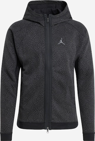 Jordan Sweat jacket 'AIR' in Black: front