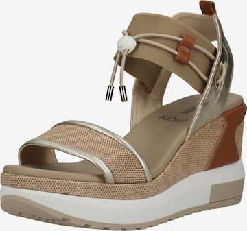 Nero Giardini Sandaal in Beige: voorkant