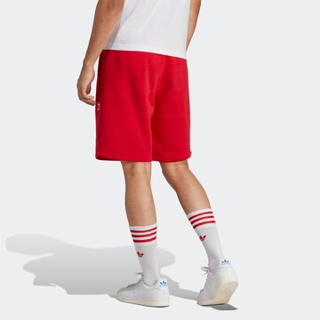 ADIDAS ORIGINALS Regular Pants 'Trefoil Essentials' in Red