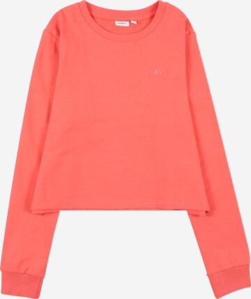 NAME IT Sweatshirt 'Tinturn' i orange: framsida